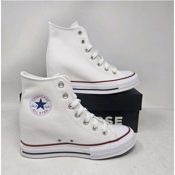 Women's Converse Chuck Taylor All Star Wedge Platform Shoes / A11908C / Size 10 - Picture 6 of 10